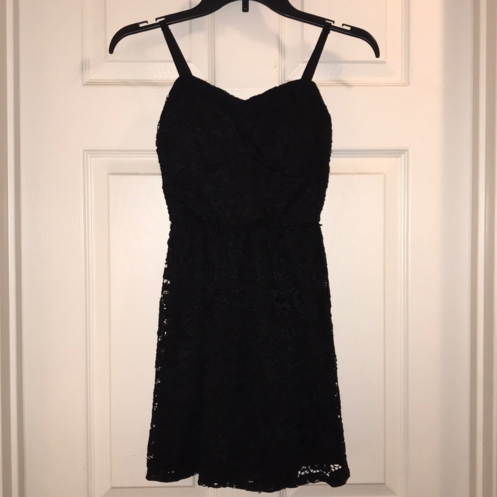 Black mini dress